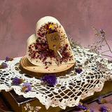 Small Heart Scented Soy Wax  Candle With Rose Petals box of 6