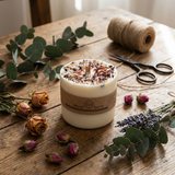 Large Scented Soy Wax  Candle With Rose Petals box of 6