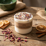 Large Scented Soy Wax  Candle With Rose Petals box of 6