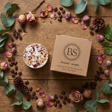 Small Scented Soy Wax  Candle With Rose Petals box of 6