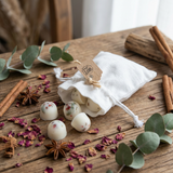 10 Jasmine Scented Soy Wax Melts in Linen Bag