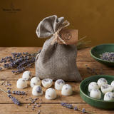 10 Scented Soy Wax Melts in Linen Bag