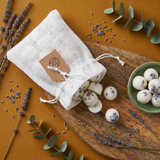10 Scented Soy Wax Melts in Linen Bag