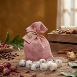 10 Scented Soy Wax Melts in Linen Bag