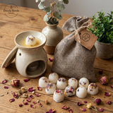 10 Scented Soy Wax Melts in Linen Bag