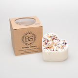 Large Heart Scented Soy Wax  Candle With Rose Petals box of 6