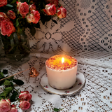 Large Scented Soy Wax  Candle With Rose Petals box of 6