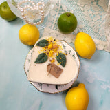 Large Heart Candles With Lemon, box of 6