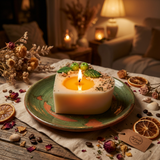 Heart Gift Box Large Heart Candle With Apples