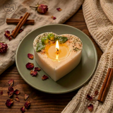 Heart Gift Box Large Heart Candle With Apples