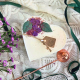 Large Heart Candles With  Lilac, box of 6