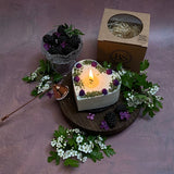 Large Heart Candles with Blackberry