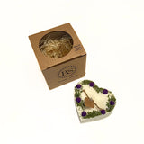 Large Heart Candles with Blackberry