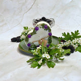 Large Heart Candles with Blackberry