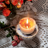 Small Scented Soy Wax  Candle With Rose Petals box of 6