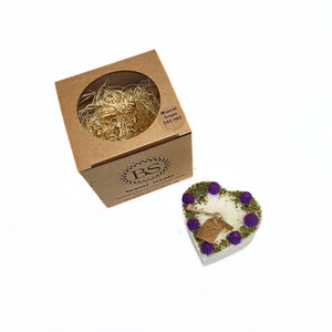 Small Heart Candles with Blackberry