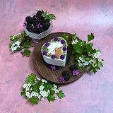 Small Heart Candles with Blackberry
