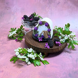 Small Heart Candles with Blackberry