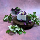 Small Heart Candles with Blackberry
