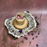 Small Scented Soy Wax  Candle With Rose Petals In Glass Container box of 6