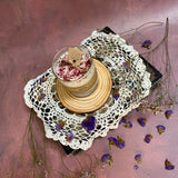 Small Scented Soy Wax  Candle With Rose Petals In Glass Container box of 6