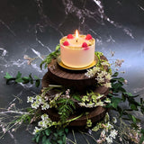 Smal Candles with Raspberry