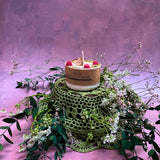 Smal Candles with Raspberry, box of 6