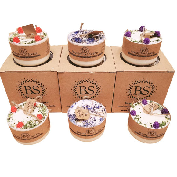 Small Candles Berry and Fruit Scents sample set