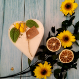 Small Heart Candles With Lemon, box of 6