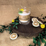 Small Glass Candles With Lemon, box of 6