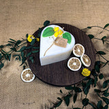 Small Heart Candles With Lemon, box of 6