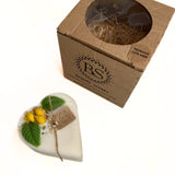 Small Heart Candles With Lemon, box of 6