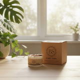 Small Scented Soy Wax  Candle With Rose Petals box of 6