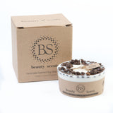 Medium Low Scented Soy Wax  Candle With Coffee Beans box of 6
