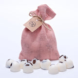 Scented Natural Wax Melts in Linen Bag of 10 each