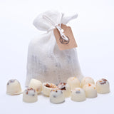 Scented Natural Wax Melts in Linen Bag of 10 each
