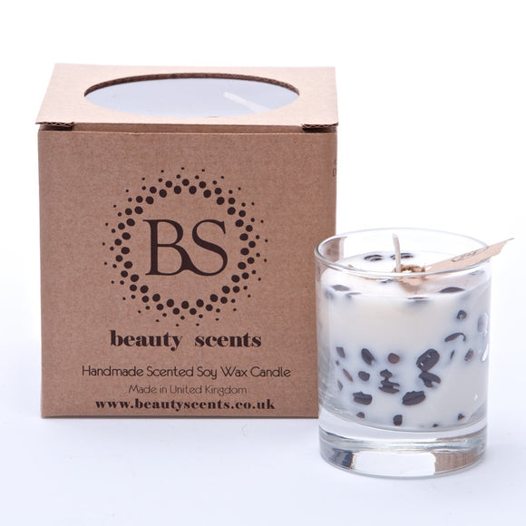 Small Scented Soy Wax Candle With Coffee Beans In Glass Container box of 6