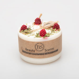 Smal Candles with Raspberry, box of 6