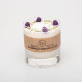 Large Candles with Blackberry in glass container