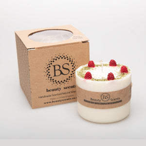 Large Candles with Raspberry, box of 6