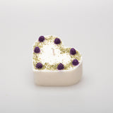 Large Heart Candles with Blackberry