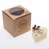 Small Heart Shape Scented Candles with Rose Buds box of 6